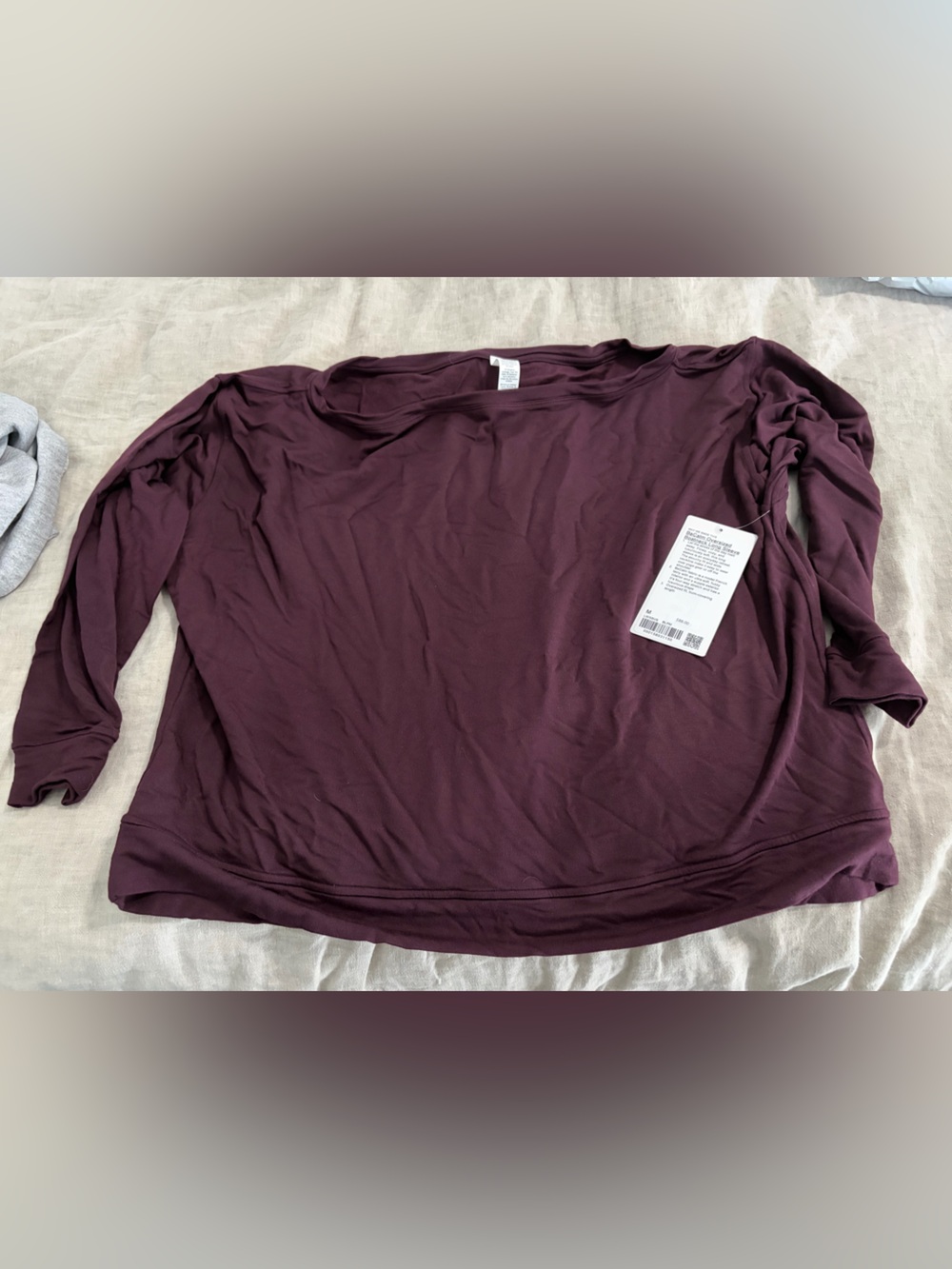 lululemon athletica Long Sleeve Scoop Top in Plum